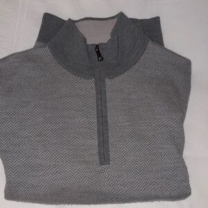 Brooks Brothers Gray 1/4 Zip Sweater